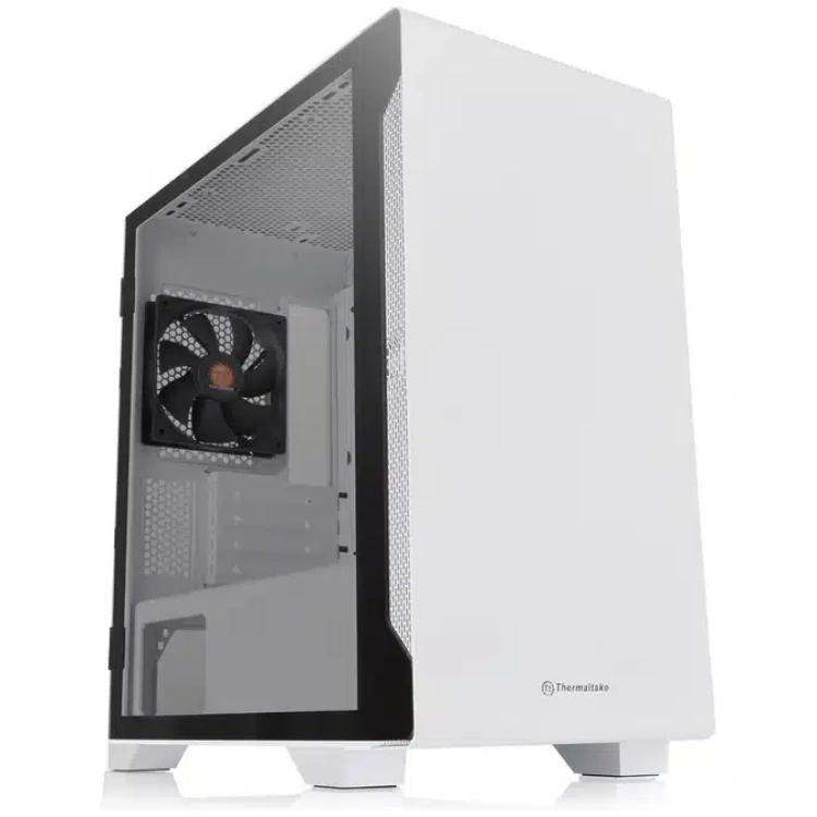 Thermaltake S100 Tempered Glass mATX Case (White)