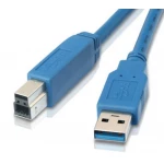 USB 3.0 Cable 1m A-B (Blue) for Printer/Scanner/Monitor/Docking Station