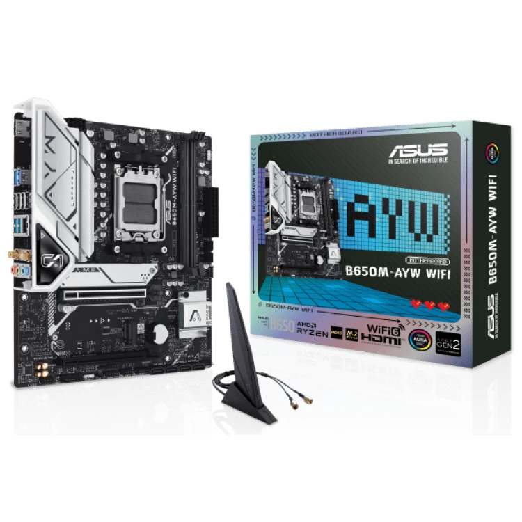 ASUS B650M-AYW WiFi DDR5 mATX Motherboard (2 DIMM)