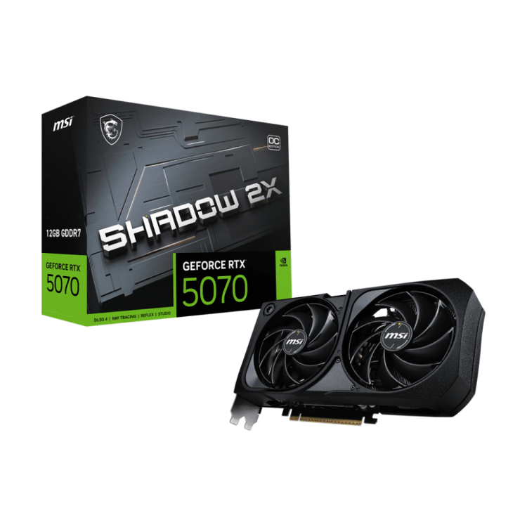 MSI GeForce RTX 5070 12G SHADOW 2X OC Graphics Card
