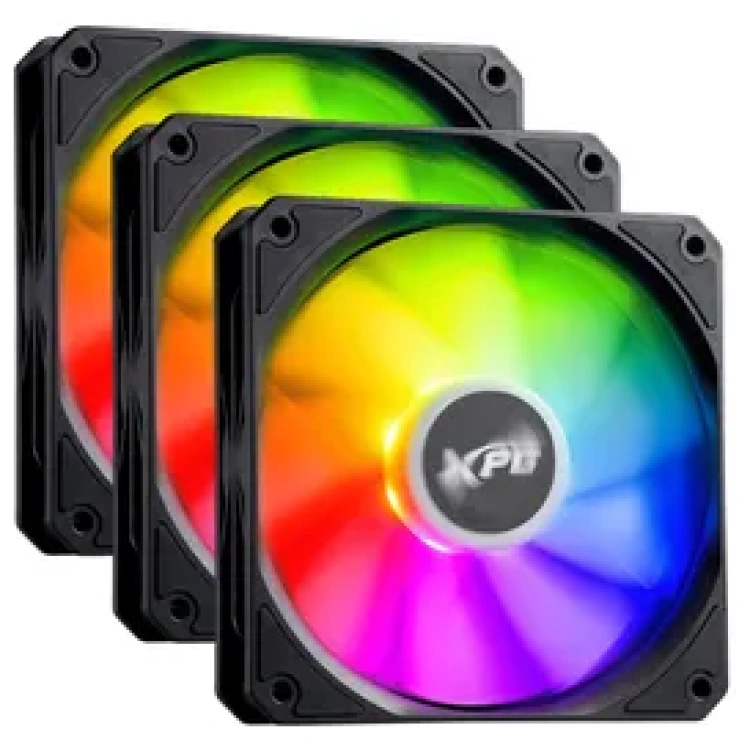 XPG Vento R ARGB 120mm Reverse Case Fan Black (3 pack)