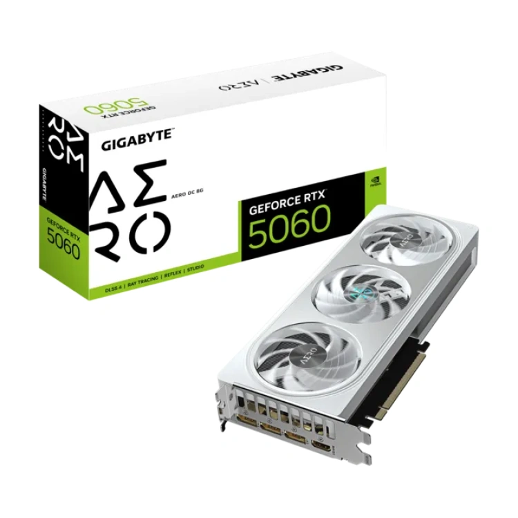Gigabyte GeForce RTX 5060 8GB Aero OC Graphics Card (White)