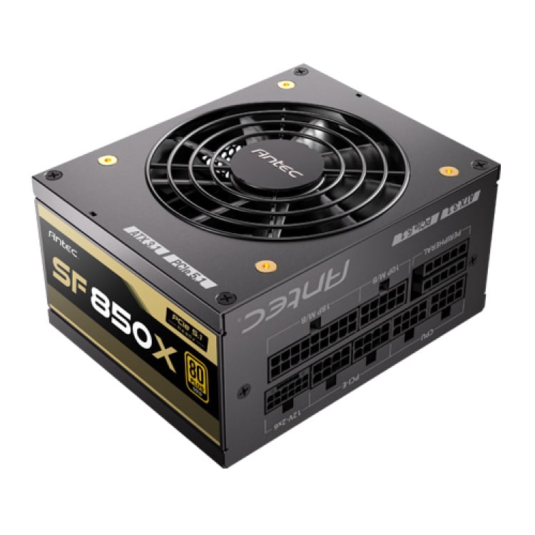 Antec SFX 850W 80Plus Gold Power Supply, Fully Modular PCIe 5.1