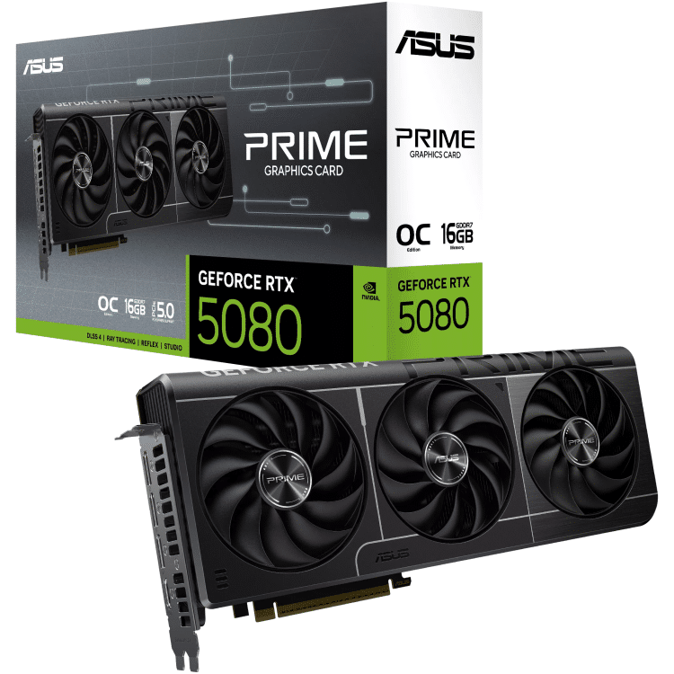 ASUS GeForce RTX 5080 16G GDDR7 PRIME EVO OC Graphics Card