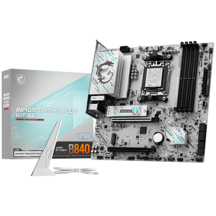 MSI B840M Gaming Plus WiFi6E DDR5 mATX Motherboard (4 DIMM)