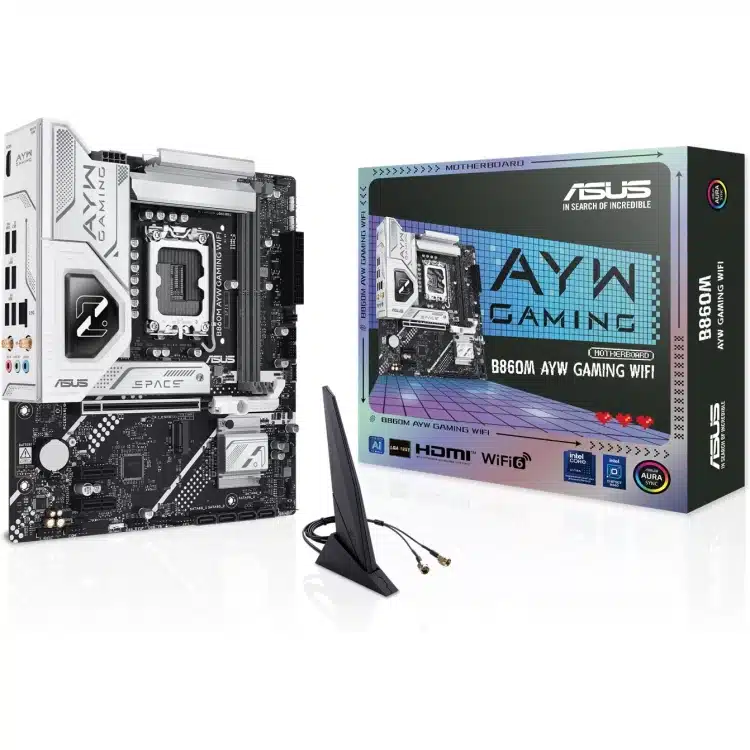 ASUS B860M AYW WiFi6 DDR5 mATX Motherboard (2 DIMM)