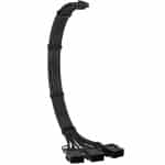 Sleeved Extension Cable 16-pin 12VHPWR to 3x8-pin PCIe (Black)
