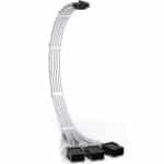 Sleeved Extension Cable 16-pin 12VHPWR to 3x8-pin PCIe (White)