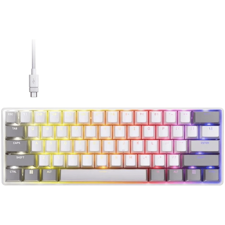 Corsair CLIPPER PRO MINI 60 Hall Effect Gaming Keyboard (White)