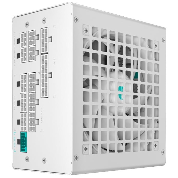 Deepcool PQ1200G 1200W (80Plus Gold) PSU, Fully Modular (12VPHWR 16-pin) White
