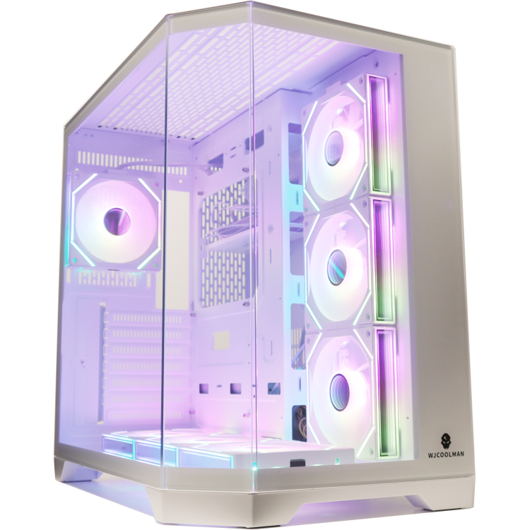 Crox K Dreamer Plus White ATX Case (7xPremium ARGB Infinity Fans)