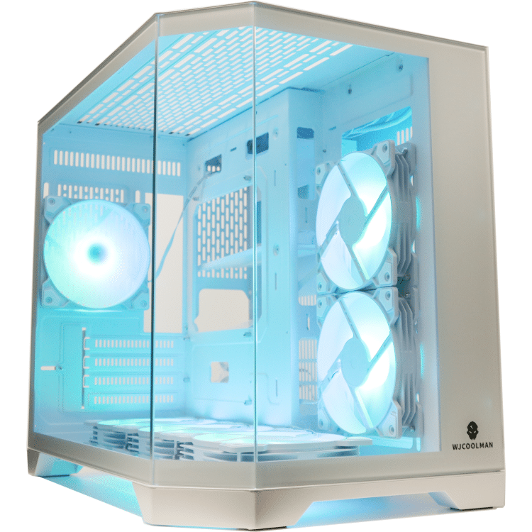 Crox K Dreamer White mATX Case (6xARGB Fans)