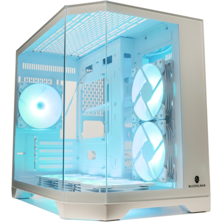 Crox K Dreamer White mATX Case (6xARGB Fans)