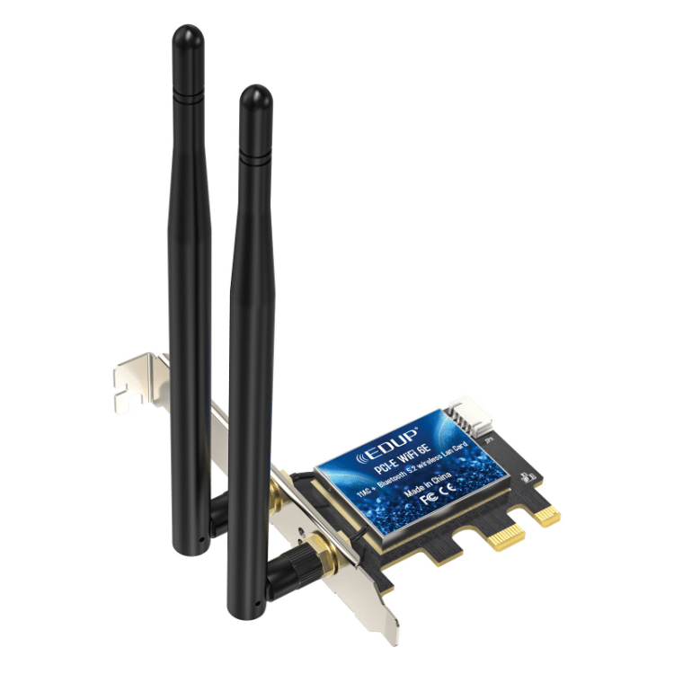 Internal WiFi6E (802.11ax) up to 2974Mbps Wireless Adapter with Bluetooth 5.2