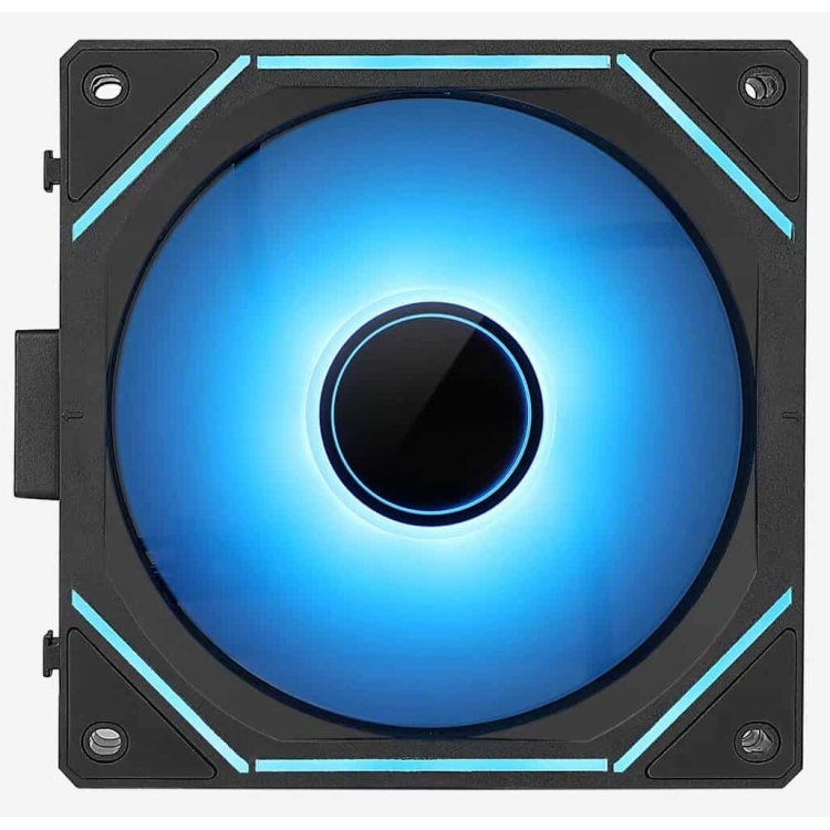 Crox 120mm Premium Interlocking Reverse Blade Case Fan PWM/ARGB (Black)