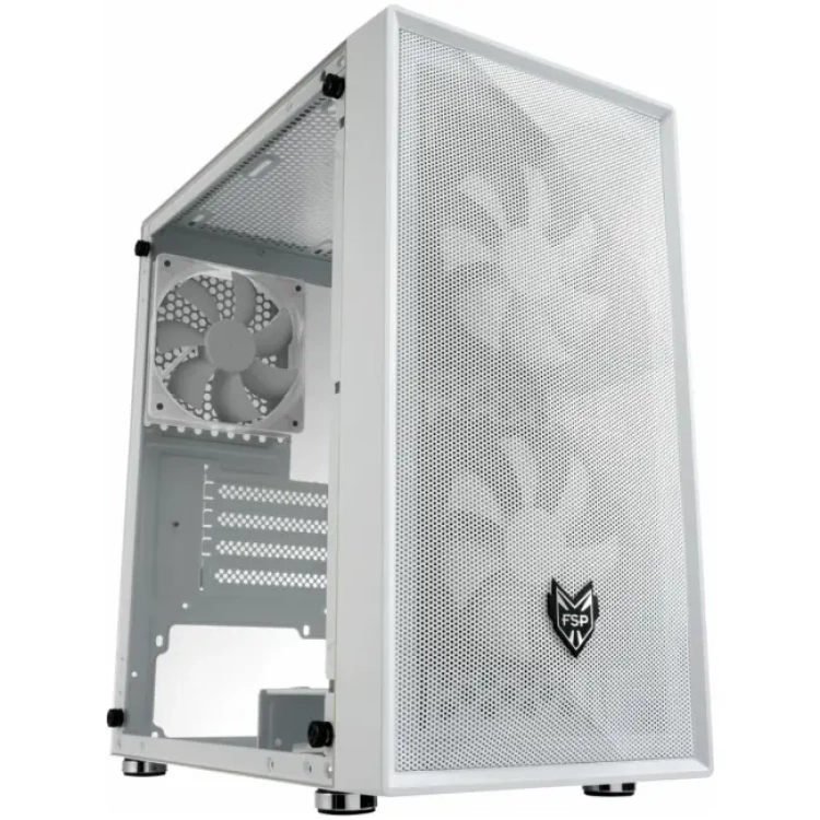 FSP CST130 mATX Mini Tower Case (White)