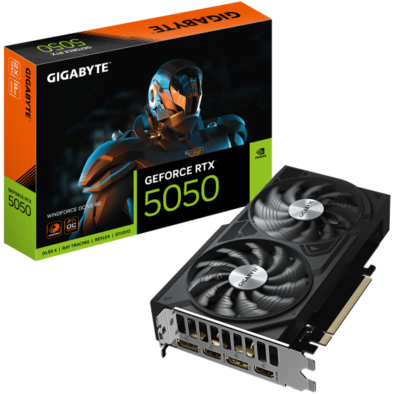 Gigabyte GeForce RTX 5050 8G Windforce OC V2 Graphics Card | Crox Computers