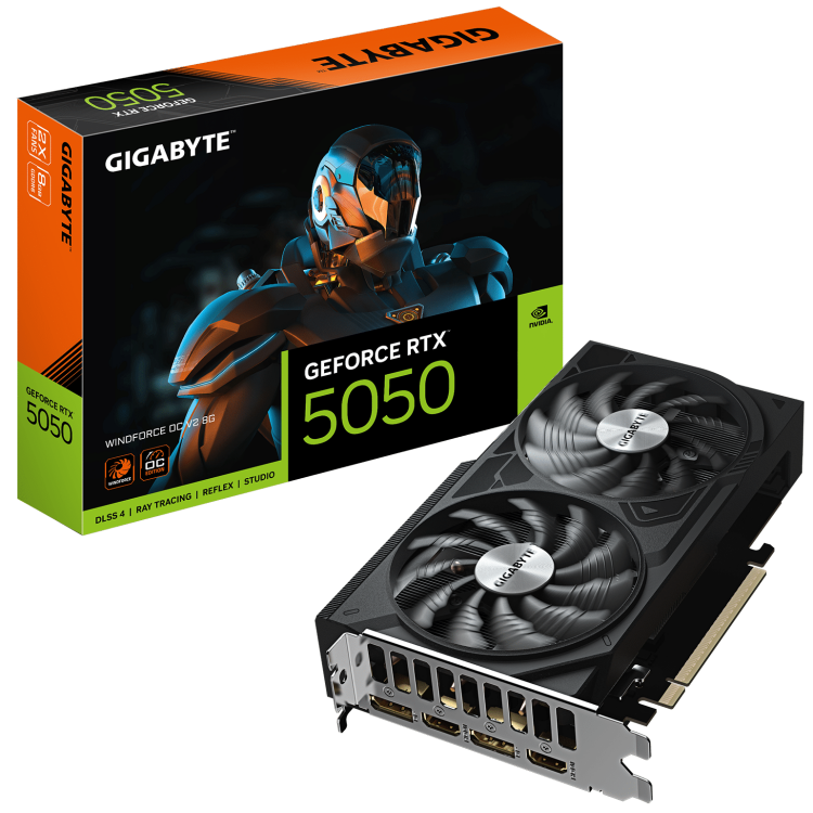 Gigabyte GeForce RTX 5050 8G Windforce OC V2 Graphics Card