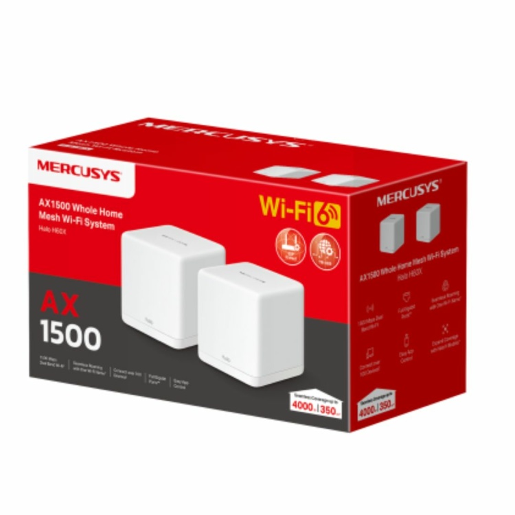 Mercusys H60X AX1500 Whole Home Mesh WiFi System (2-pack)