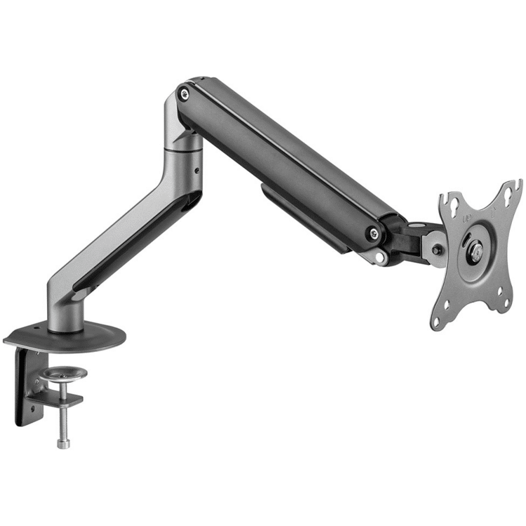 INFINITY Grey Single Monitor Economical Spring-Assisted Monitor Arm support 17”-32”, up to 9kg - INF751-C012