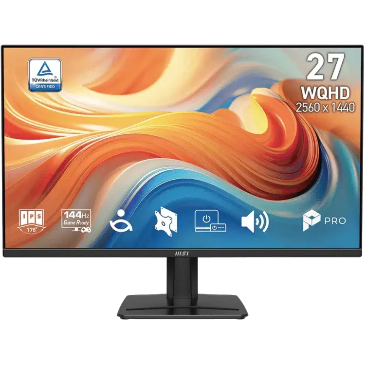 27" Monitor MSI Pro MP275Q E14 144Hz IPS 2560X1440 QHD, integrated speakers
