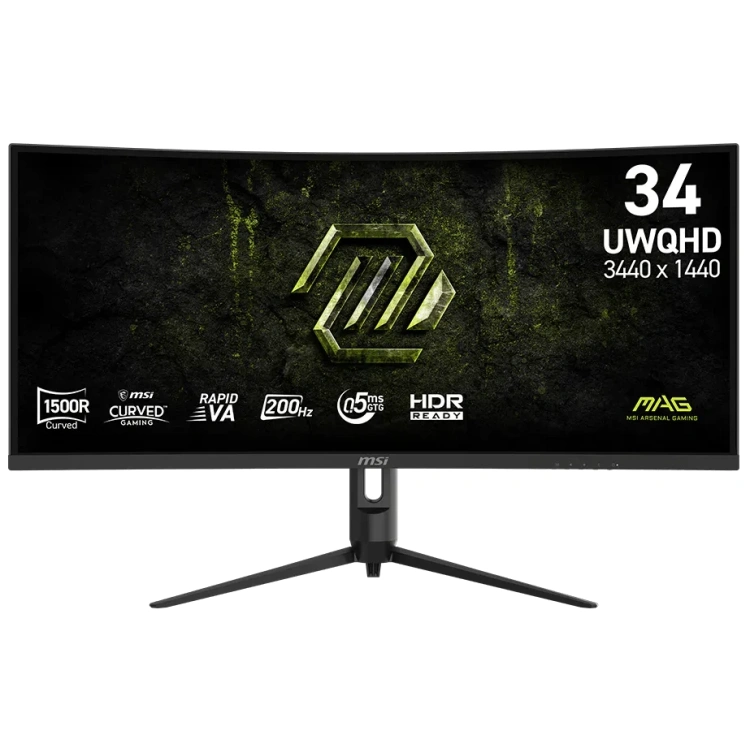 34" Curved Monitor MSI MAG 342CQRF-E20 200Hz 3440x1440 UWQHD Panel