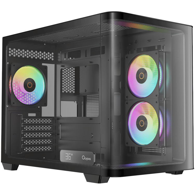 Ocypus Iota C50 Curve Digital mATX Mid Tower Case with 3xARGB Fans