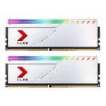 32GB (2x16GB) DDR4 3600MHz CL18 PNY XLR8 RGB Memory (Silver)