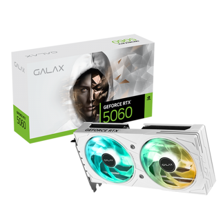 Galax GeForce RTX 5060 8GB EX Graphics Card (White)