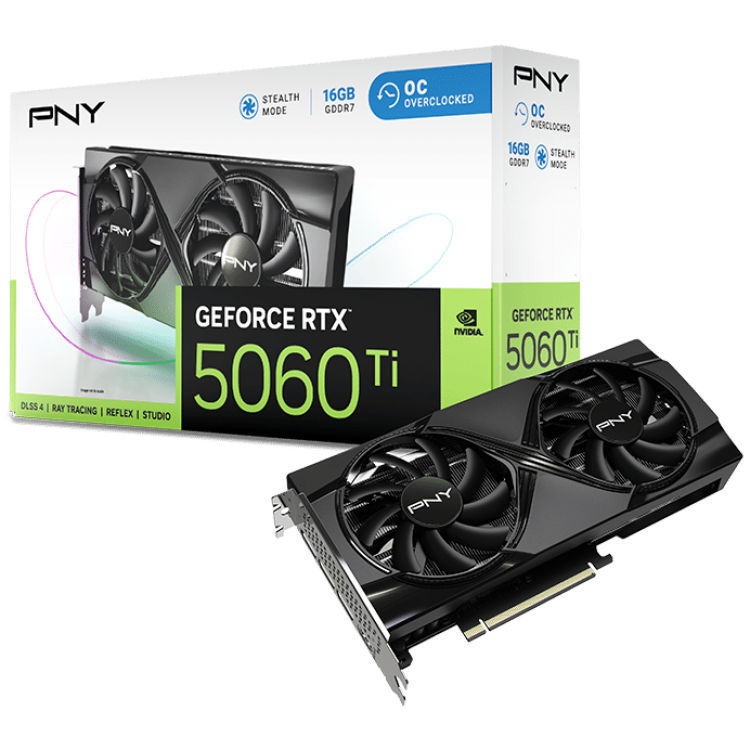 PNY GeForce RTX 5060 Ti 16GB OC Graphics Card