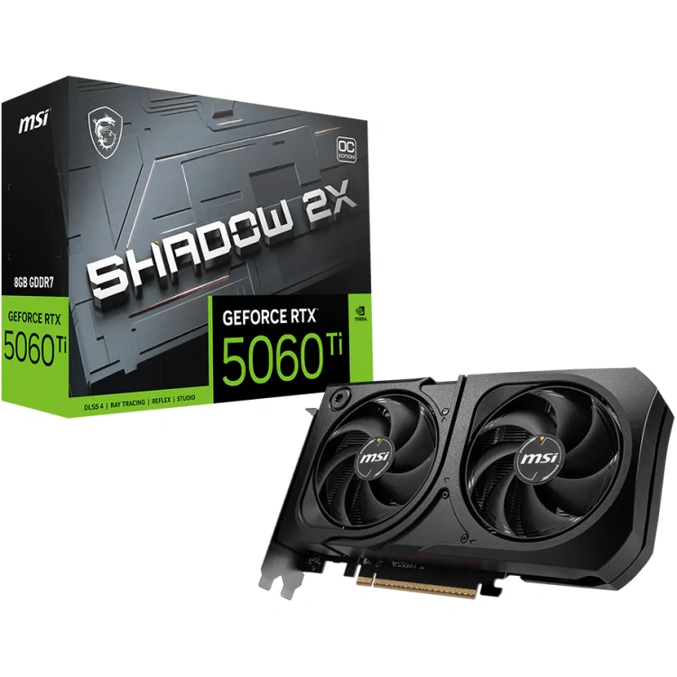 MSI GeForce RTX 5060 Ti Shadow 2X OC 8GB Graphics Card