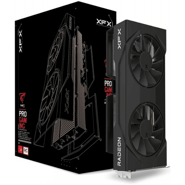 XFX Swift Radeon RX 9060 XT 16G GDDR6 OC Graphics Card (Dual Fan)