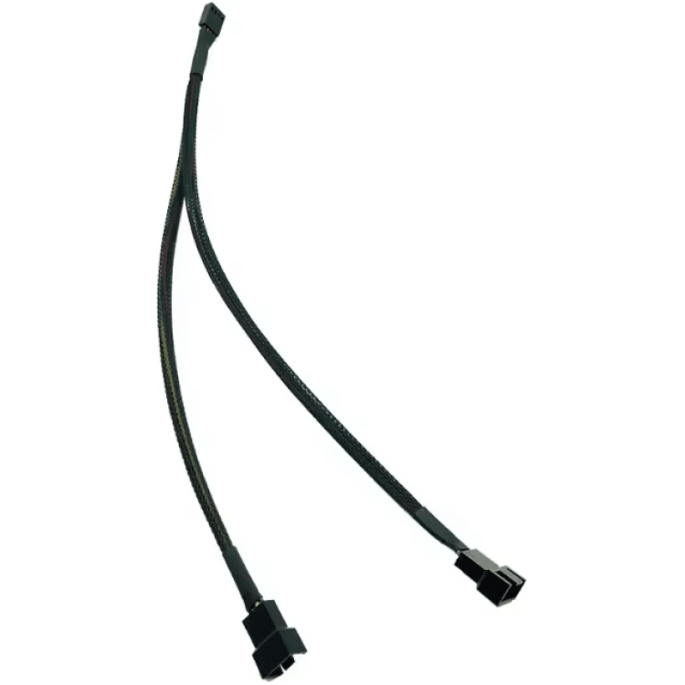 Fan Splitter Cable Internal PWM 2-Way (Black, Sleeved)