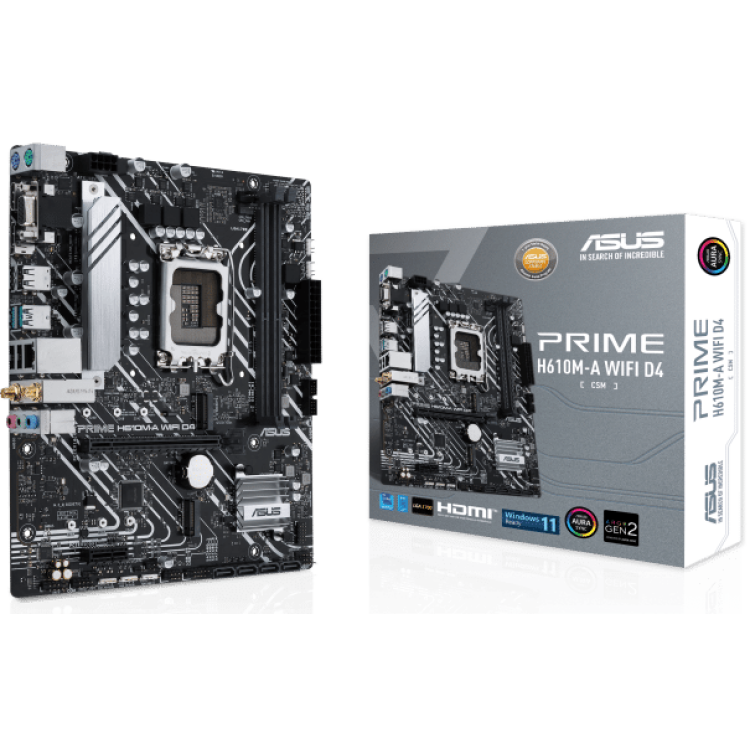 ASUS H610M-A WiFi DDR4 mATX Motherboard (2 DIMM)