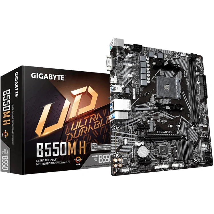 Gigabyte B550M H mATX Motherboard (2 DIMM)