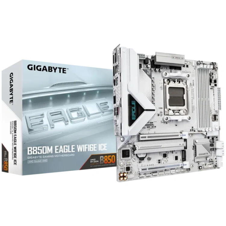 Gigabyte B850M Eagle ICE WiFi6E DDR5 mATX Motherboard (4 DIMM)