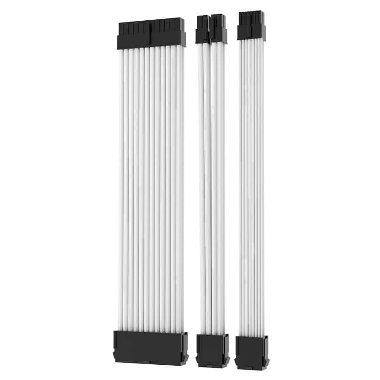 Sleeved Cable Kit (12VA) 1xATX, 1xEPS, 1x16pin 12VHPWR (White)