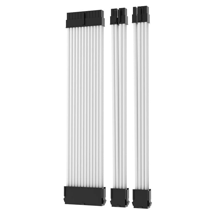 Sleeved Cable Kit (A) 1xATX, 1xEPS, 1xPCIe (White)