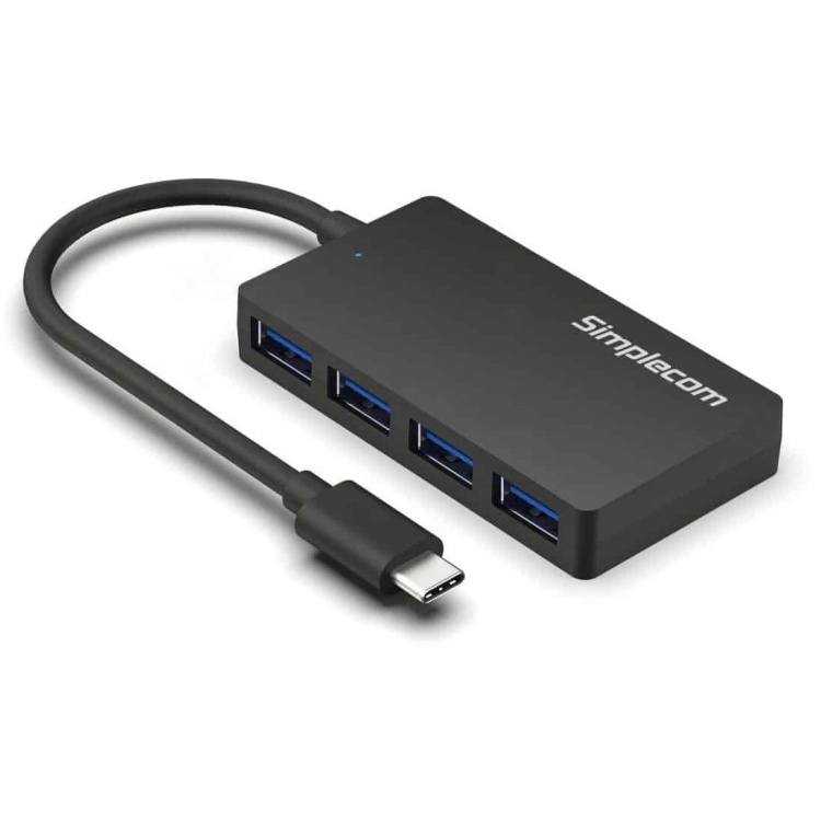 Simplecom USB-C to 4 Port USB 3.2 Hub (CH350)