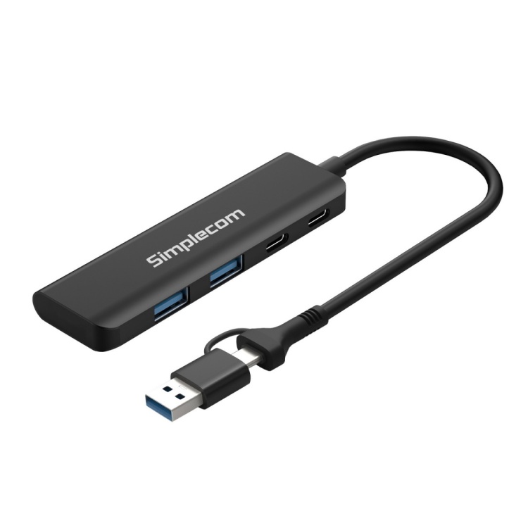 Simplecom USB-C and USB-A to 4 Port USB 3.2 Hub (CH385)
