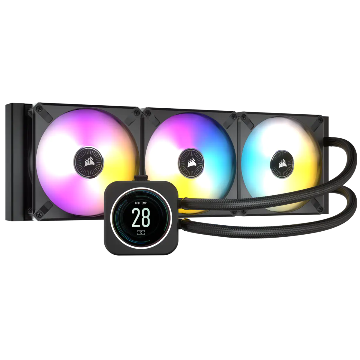Corsair iCUE H150i Elite LCD XT Display 360mm AIO with 3xAF120