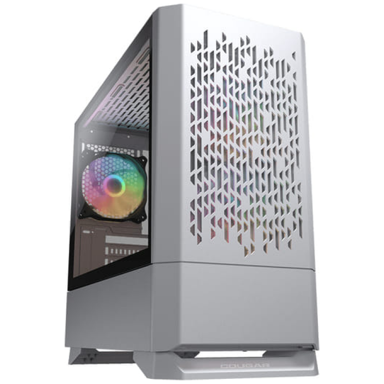 Cougar MG140 Air mATX Case with 3x120mm ARGB Fans (White)