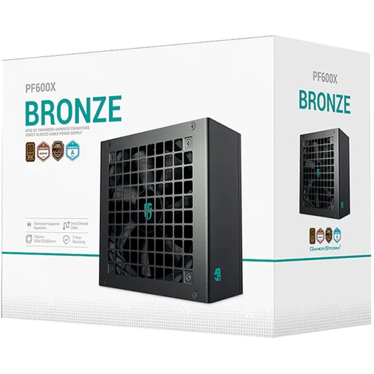 Deepcool Gamer Storm PF600X 600W 80Plus Bronze ATX Power Supply