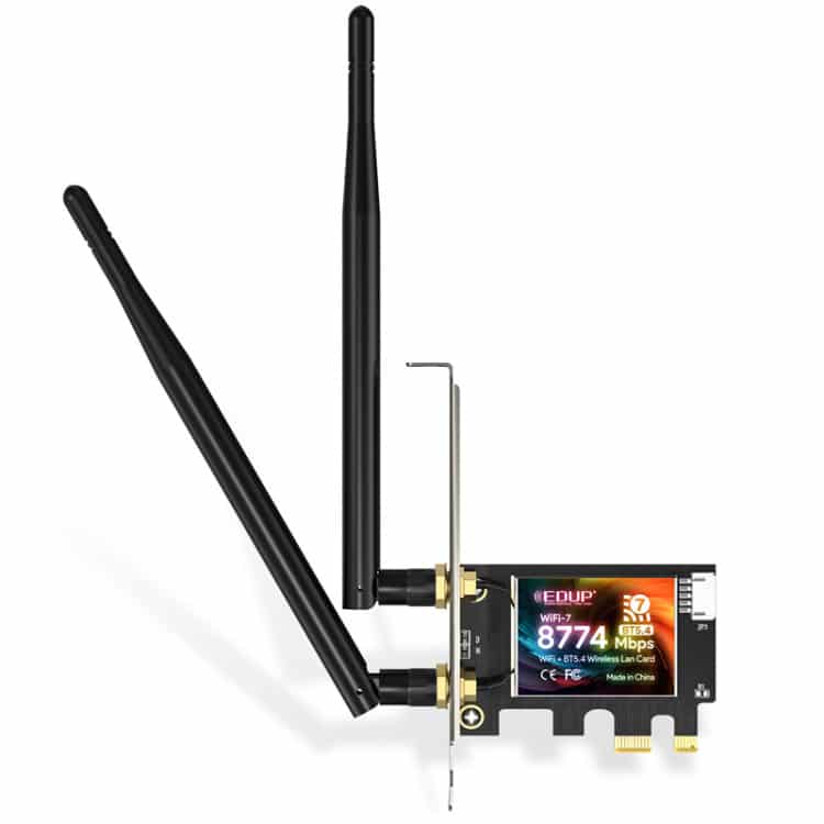 Internal WiFi7 up to 8774Mbps Wireless Adapter with Bluetooth 5.4
