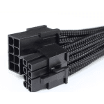 Sleeved Extension Cable 6+2pin PCIe (Black)