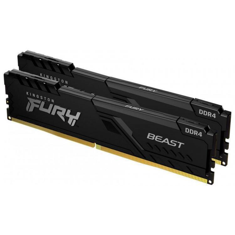 32GB (2x16GB) DDR4 3200MHz CL16 Kingston Fury Beast Black Memory