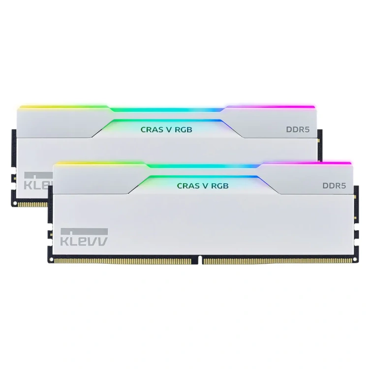 32GB (2x16GB) DDR5 6000MHz CL30 KLEVV CRAS V RGB (White)