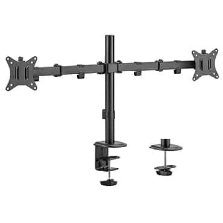 Brateck Dual Screen Articulating Monitor Arm (Fits 17-32") up to 20KG