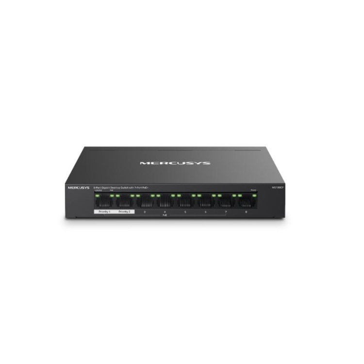 Mercusys 8-Port Gigabit Desktop Switch with 7xPoE+ (MS108GP)