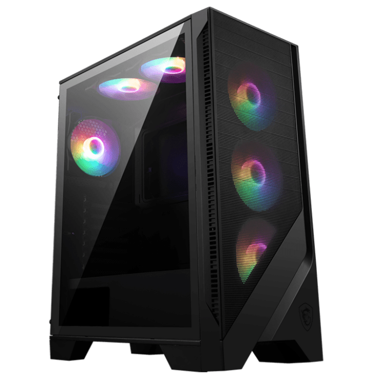 MSI MAG Forge 120A Airflow ATX Case (6xFixed LED Fans)